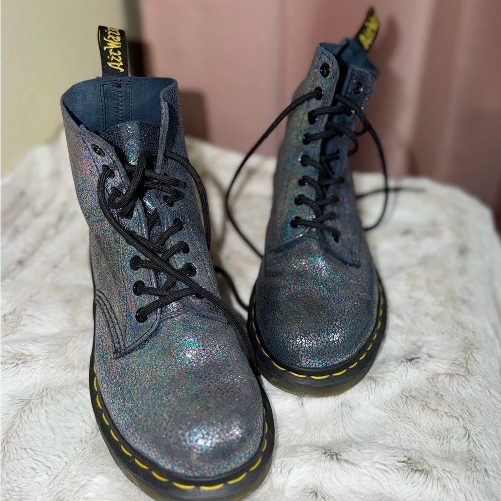 Dr. Martens Holographic Glitter Boots